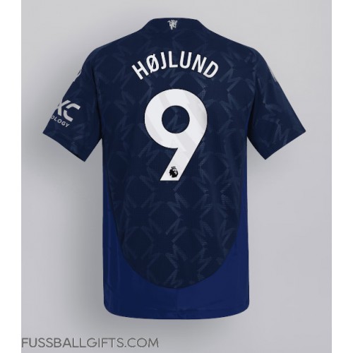 Manchester United Rasmus Hojlund #9 Fußballbekleidung Auswärtstrikot 2024-25 Kurzarm